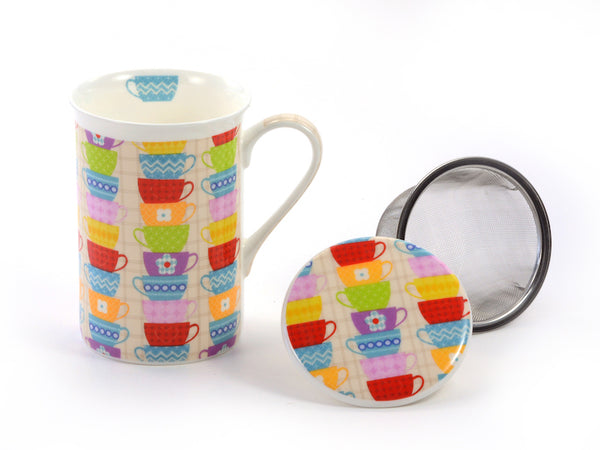 Tea Mug with filter and lid