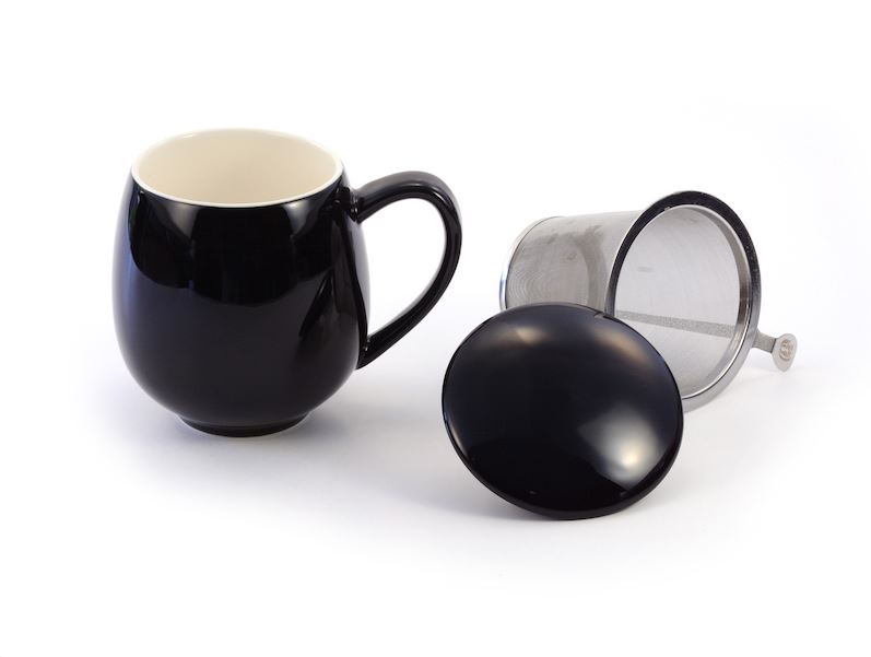 Porcelain Infuser 1 Cup Mug - Loose Leaf Tea Subscription Boxes